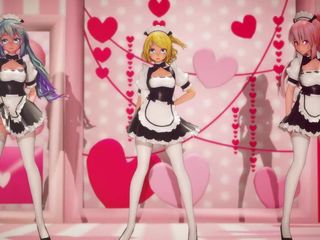 Mmd anime girls: MMD R-18アニメの女の子のセクシーなダンスクリップ276