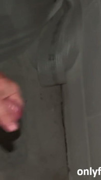 Jacking off in My Work Garage