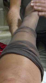 My Submissive Puts My Nylon Stockings Back on Me