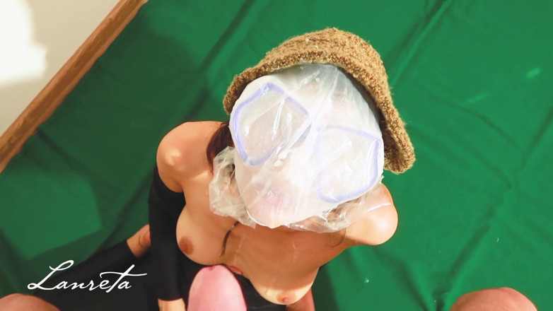 Lanreta: Oral Sex, Cowgirl, Plastic Bag and Scuba Mask