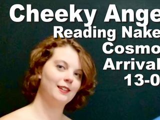 Cosmos naked readers: Cheeky Angel Reading Naked the Cosmos Arrivals 13-03