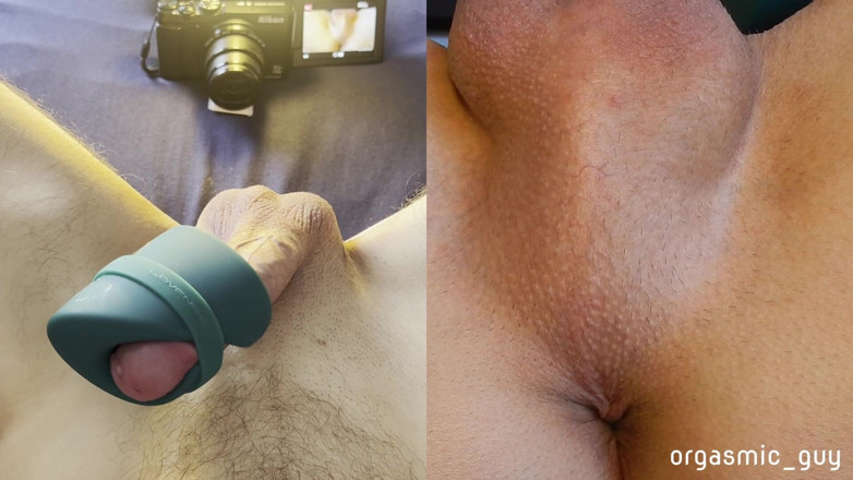 orgasmic_guy: 私のお気に入りのおもちゃが激しいオーガズムをくれる - オーガズムを伴う分割ビュー