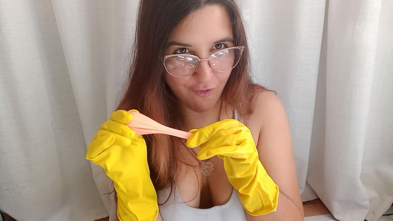 Bunny Looner: Latexové rukavice Bubblegum a Balon Blowing - Bunny Looner