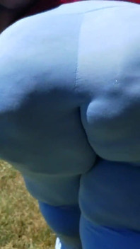 Lopen in mijn blauwe broek