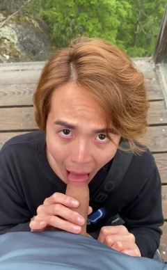 RiceQueenTopBoy: Some Fun on a Public Hiking Trail with My Boy