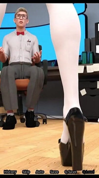 섹스봇 - 운 좋은 남자를 유혹하는 거유의 섹시한 교사, 섹스하고 싶어하는 거유 섹스 교사 - 가장 핫한 게임플레이 순간