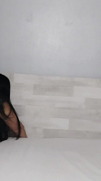 Sexy calda matrigna, solo fan al rallentatore, in camera da letto
