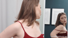 Teen Mega World: Playful Cutie Undresses to Masturbate