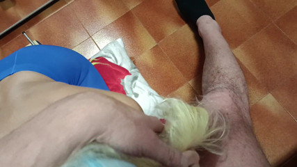 LauraOnHeels: MILF con coletas rubias y tetas perfectas POV felación con...