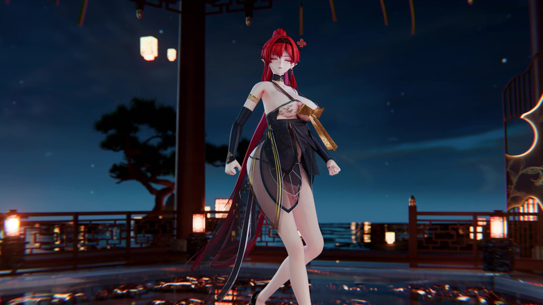 MikuMotion: [mmd] boutique Yinyin-bingbing korejský tanec erotické spodní prádlo obscénní striptýz