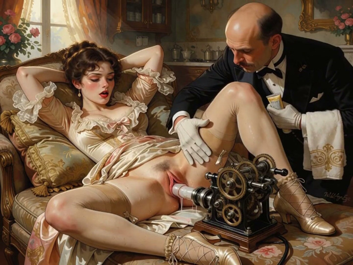 My night collection: 18th-century Technological Invention That Only Upper-class Ladies Could Experience (ai-generated)
