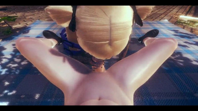 HentaiTubes: 겐신 임팩트 헨타이 - POV Fischl 오럴과 그녀의 얼굴에 사정 - 일본 아시아 만화 애니메이션 게임 포르노