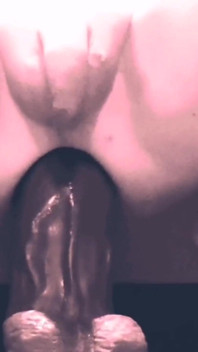 Hard Riding of My Huge Dildo