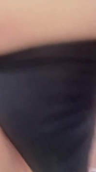 Wanking in Dirty Old Black Knickers with Stains - Julie Cunningham