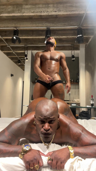 DADDYBLACKXXX: Big Black Older Man Fucking Younger Black