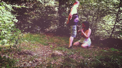 Toilet Mommy: Milf slut training in forest