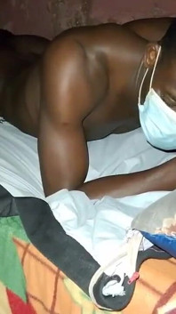 African Black Guy Fucks His Bed