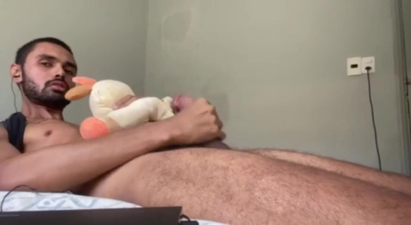 arabeputo: 和我的泰迪熊一起射精并射在上面