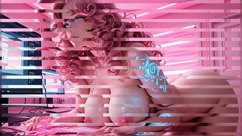 LustRender: Lustrender: awek bogel berambut keriting besar PC Ecstasy - Video Ai