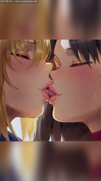 Artoria Pendragon Och Rin Tohsaka Kiss - Öde