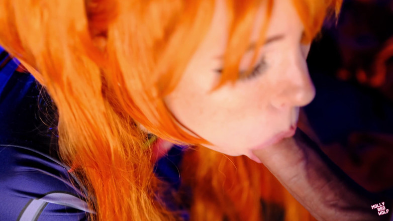MollyRedWolf: Hot slut Asuka Langley 4K! DP, 3cumshot