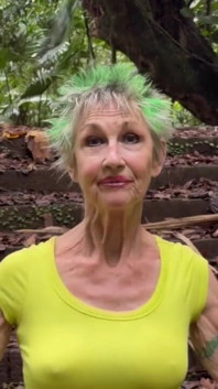 Walking Down the Steps in the Hawaiian Jungle