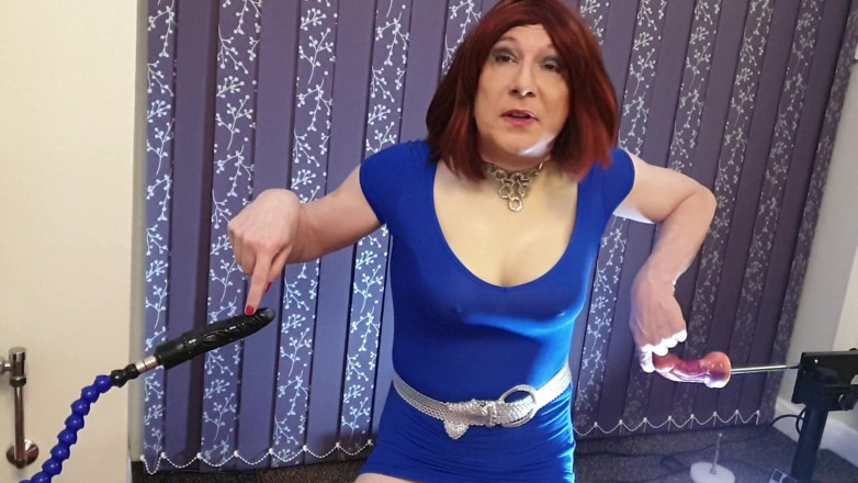 Lucy Essex CD: Sissy Lucy spitroast entrenamiento con dos máquinas de mierda