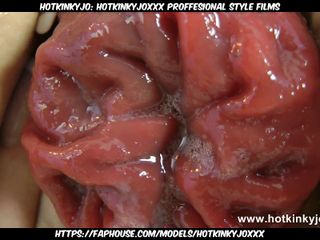 Hotkinkyjo: Hotkinkyjoxxx proffesional style films: Sexy Hippie Hotkinkyjo with Huge Plug in Ass & Prolapse Fun