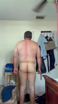 Nude Man in Bedroom