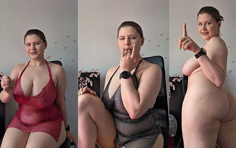 Dominant Slutty JOI - Sheer Outfits, Big Boobs & Ass Tease (Tina Angel)