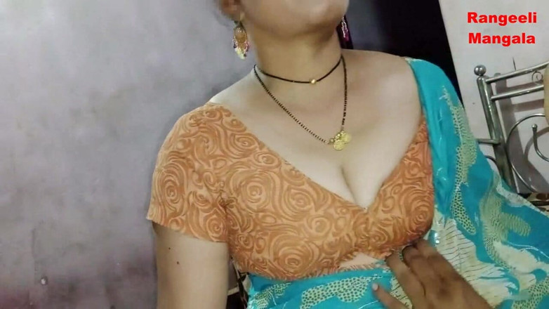Rangeeli_Mangala: Indiancă bhabhi se fute și suge pula cu soțul ei