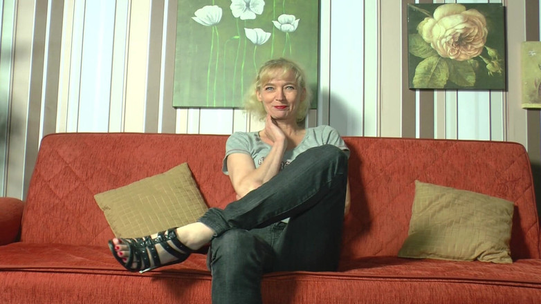 German amateur couples: Si jalang Jerman pancut melancap dalam aksi solo panas