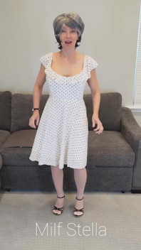 Sadie in a Polka Dot Dress