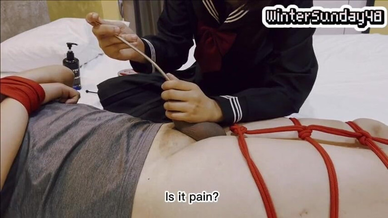 WinterSunday48: När min herre vill vara undergiven - urinrörsljud och posta orgasm