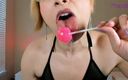 Morrigan Havoc: Lollipop ssanie i lizanie w czarnej bieliźnie