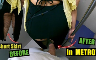 Markus Rokar: Secret Dick Stuck Under Dress in Subway | Unknown Man Petting...