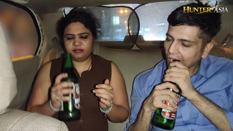 Hunter Asia: Party Sex with Indian MILF in Car