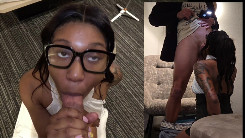 Jay Mo: Mooie zwarte secretaresse laat me haar roze poesje neuken en...