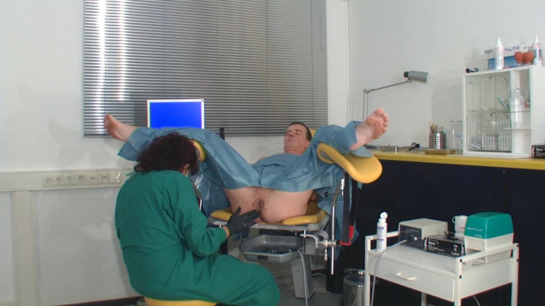 Rubber & Clinic Studio - 1ATOYS: Kinky anal exam with ultrasound