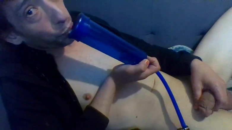 LilTaste: Vaping &amp; usando falo (pênis) Bomba e Sexsleeve para Stroke Myself