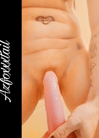 AzFoxxxTailPhelicia: Birthday shower2 dildo 22-02-28