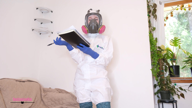 Destination Kat: Hazmat Masturbation on the House