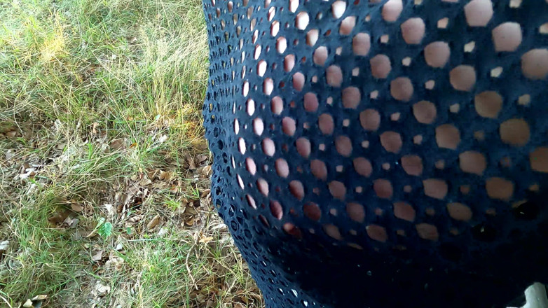 Bouncy Tits Action: Right Next to the Cornfield, Her Tits Beaten