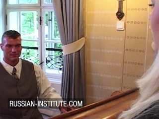 Russian Institute: Урок музыки заканчивается тройничком с двумя горячими блондинками