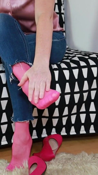 Pink Stockings and Pink Pumps