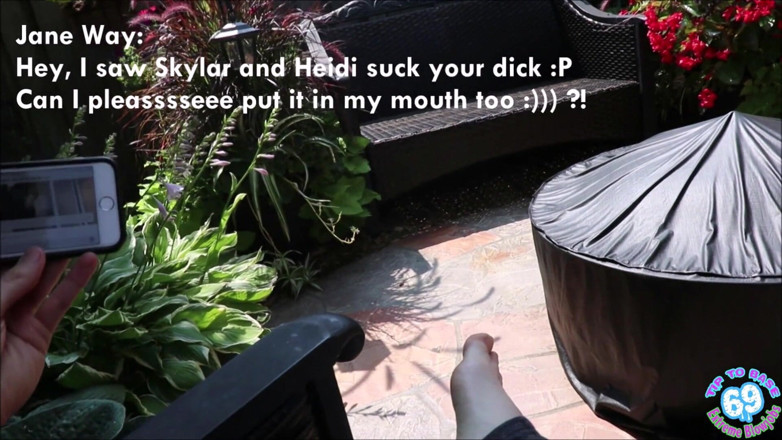 Tiptobase69: POV deel van 'Jane Way vindt een manier om mijn pik...