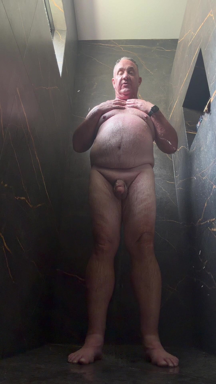 GottaLuvBB: Stepdaddy Taking a Shower After Golfing