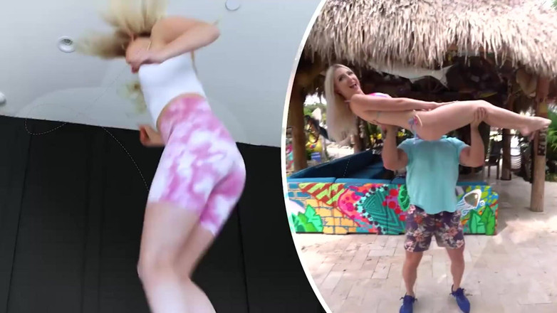 Exxxtra Small: Exxxtra Small - Wunderschönes blondes zierliches teen lutscht und fickt großen...