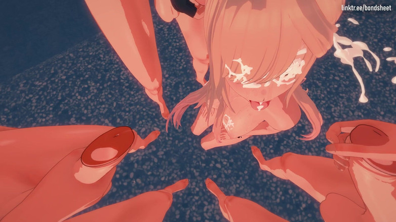 Bond sheet: Marin Kitagawa, Tres Sementales En Un Escondite En La Playa