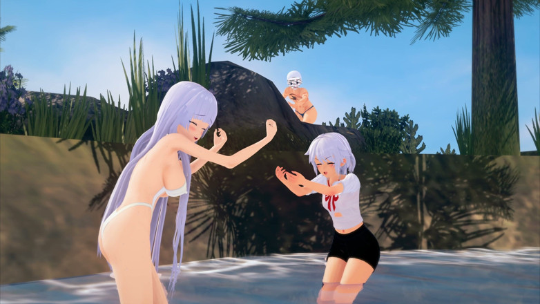 Fantasy king: Two Beautiful Girls Playing in a Lake Invite Me to...